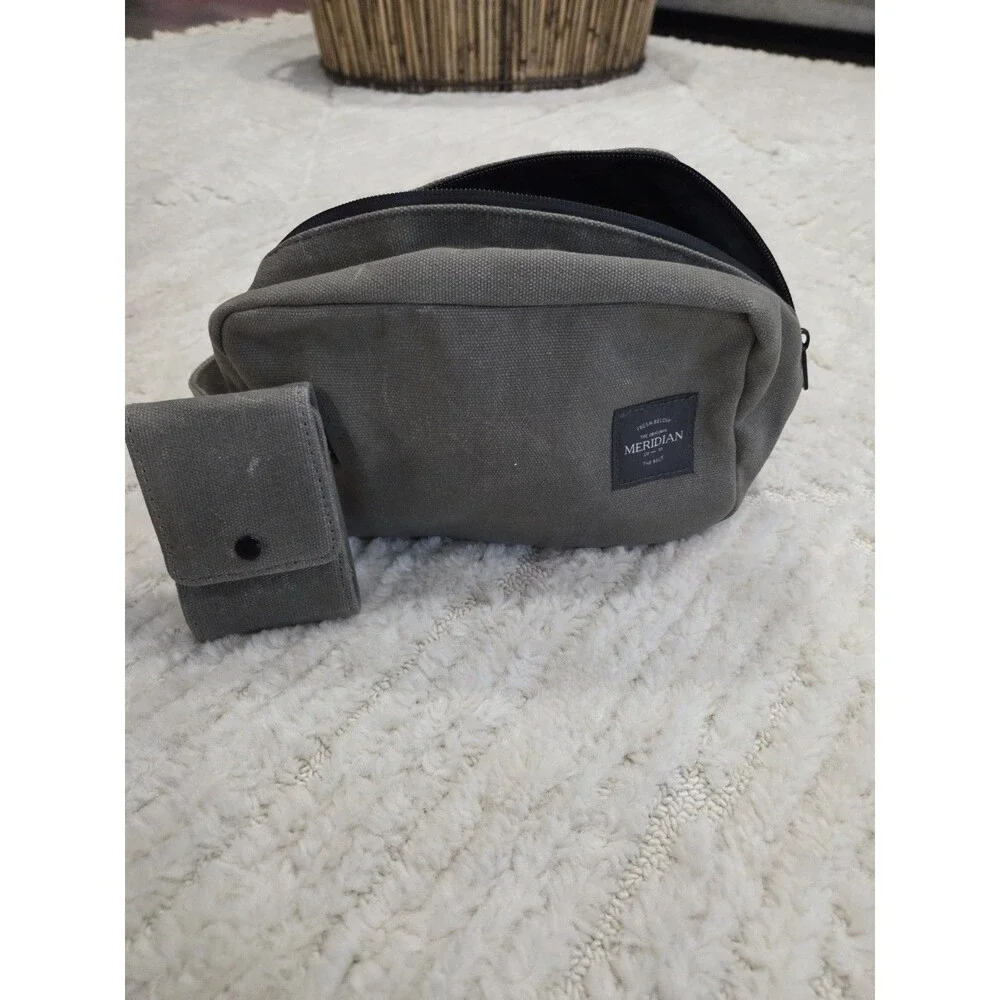 Meridian To-Go SET Toiletries Travel Bag Distressed Waxed Canvas GRN Khaki B5